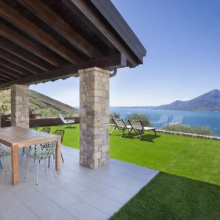 Villa Divina - Apt Icona Con Piscina E Vista Lago Castelletto Di Brenzone Luaran gambar